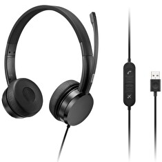 Lenovo sluchátka USB-A Wired Stereo On-Ear Headset (with control box)
