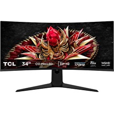 TCL LCD herní 34R83Q 34" zakřivený Mini LED/VA/3840×1440@170Hz/1ms/1400cd/2xHDMI/DP/4xUSB/USB-C/Repro/Pivot/VESA