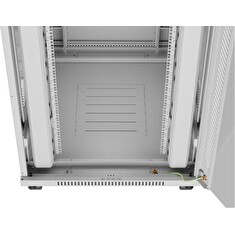 LANBERG Volně stojící skříň 19" 42U/800x1000 LCD skleněné dveře šedá