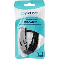 Platinet Datový Kabel USB-C - USB-C 5A, 100W, 1,5m, 480 Mbps, černý