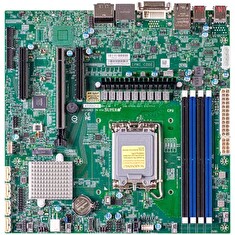 SUPERMICRO MB LGA1700 (core 12g), Q670E,4xDDR5,8xSATA3,M.2, PCIe5.0 x16, 2x PCIe4.0 x4, HDMI,2xDP,DVI,Audio,2x 2.5GLAN