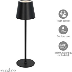Nedis LTOUT05BK - LED stolní lampa| LED | 1.8 W | 150 lm | 3000 - 6000 K | Černá
