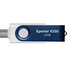 PATRIOT Xporter X550 32GB / USB Typ-A + USB Typ-C / USB 3.2 Gen 1 / bílo-modrá