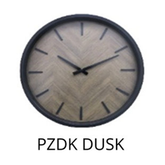 PLATINET NÁSTĚNNÉ KULATÉ HODINY DUSK, tichý mechanismus