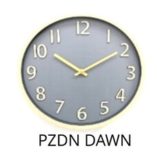 PLATINET NÁSTĚNNÉ KULATÉ HODINY DAWN, tichý mechanismus