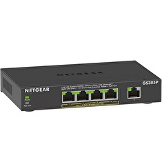 Netgear 5-Port Gigabit Ethernet SOHO Unmanaged Switch with 4-Ports PoE+ - GS305Pv3