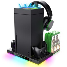 iPega XBX024S Multifunkční Nabíjecí RGB Stojan s Chlazením pro Xbox
