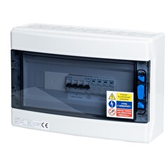 Solarmi AC32N0 osazený rozvaděč pro fotovoltaiku, jističe, chránič, N0, 3f, 32A