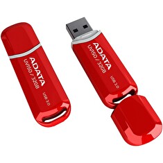 ADATA Flash Disk 32GB USB 3.0 Dash Drive UV150, červený (R: 90MB/s, W: 20MB/s)