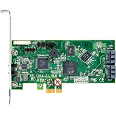 ARECA 2port 6Gb/s SATA PCIe 2.0 x1, RAID Card, 512MB Cache, 2x interní SATA