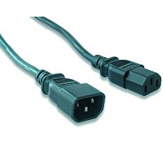 Kabel síťový, prodlužovací, 1,8m VDE 220/230V
