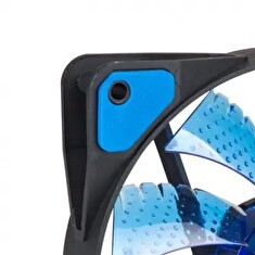 Akyga Ventilátor 12cm LED modrý