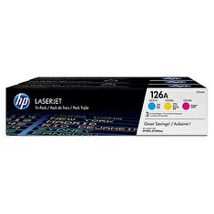 HP (126A) Tri-pack CF341A žlutá, azurová, purpurová - 1 000 stran