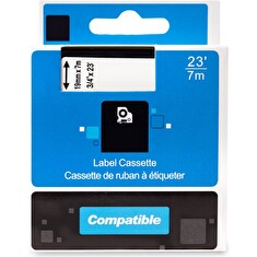 PRINTLINE kompatibilní páska s DYMO 45800 S0720820, 19mm, 7m, černý tisk / průhl. podklad, D1