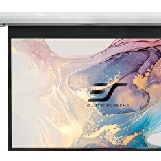 ELITE SCREENS plátno elektrické motorové 100" (254cm)/ 16:9/ 124,5×221,5cm/ case bílý/ 12" drop/ Fiber Glass
