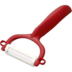KYOCERA keramická škrabka na ovoce a zeleninu/ Horizontální/ červená