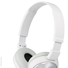 SONY headset náhlavní MDRZX310APW/ sluchátka drátová + mikrofon/ 3,5mm jack/ citlivost 98 dB/mW/ bílá