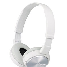 SONY sluchátka náhlavní MDRZX310W/ drátová/ 3,5mm jack/ citlivost 98 dB/mW/ bílá