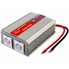 EUROCASE měnič napětí AC/DC 12V/230V/ 1000W/ 2xzasuvka