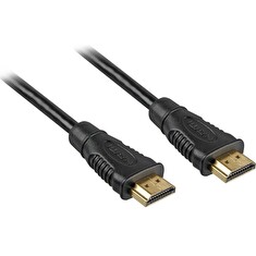 PremiumCord HDMI High Speed + Ethernet kabel/ zlacené konektory/ 0,5m/ černý