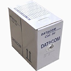 DATACOM kabel drát C5E UTP LSOH 305m box šedý