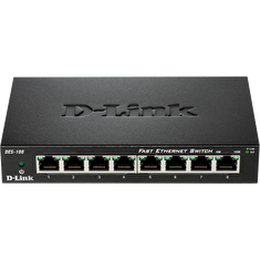 D-Link DES-108 kovový 8-port 10/100 Desktop Switch