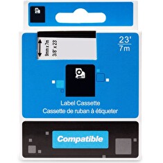 PRINTLINE kompatibilní páska s DYMO 40914, S0720690, 9mm, 7m, modrý tisk/bílý podklad, D1