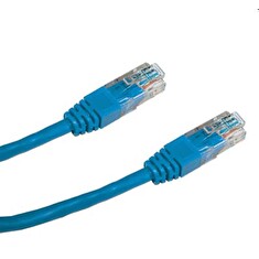 DATACOM Patch kabel UTP CAT5E 1m modrý