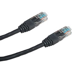 DATACOM Patch kabel UTP CAT5E 10m černý