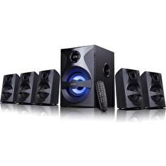 FENDA F&D repro F3800X/ 5.1/ 80W/ černé/ FM rádio/ USB/SD přehrávání/ dálkové ovládání