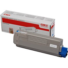 OKI originál tonerová kazeta 44315307/ C610/ 6000 stran/ azurová