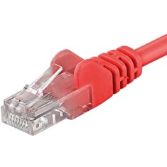 PREMIUMCORD Patch kabel UTP RJ45-RJ45 CAT5e 0.25m červená