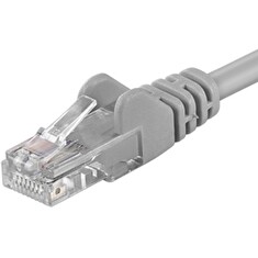 PREMIUMCORD Patch kabel UTP RJ45-RJ45 CAT5e 0.5m šedá