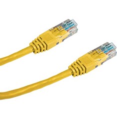 DATACOM Patch kabel UTP CAT6 0,25m žlutý