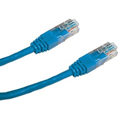 DATACOM Patch kabel UTP CAT6 0,25m modrý