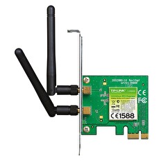 TP-Link TL-WN881ND - rozšiřující PCIe WiFi karta, 802.11b/g/n 2,4 GHz 300 Mbps, 2x odnímatelná všesměrová anténa