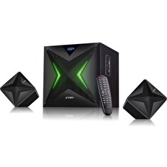 FENDA F&D repro F550X/ 2.1/ 56W/ černé/ BT4.0/ NFC/ FM rádio/ USB/SD přehrávání/ dálkové ovládání