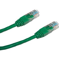 DATACOM Patch kabel UTP CAT5E 1m zelený