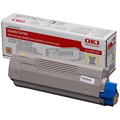 OKI originál tonerová kazeta 43872305/ C5650/ C5750/ 2000 stran/ Žlutá