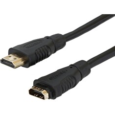 PremiumCord prodlužovací HDMI kabel/ HDMI-HDMI/ černý/ 5m