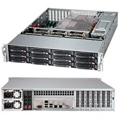 SUPERMICRO 2U chassis 12x 3,5" HS SAS/SATA (12G Expander 1x SFF 8643) + volitelný 2x 2,5", 2x920W (80PLUS Platinum)