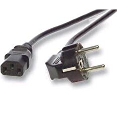 Eurocase kabel napájecí / síťový 220V, 1,8m, HQ, C13 - Schuko