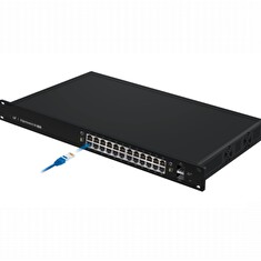 UBNT EdgeSwitch ES-24-250W [26Gbps, 250W, aktivní (802.3af/at) i pasivní (24V) PoE, 2xSFP, L2/L3]