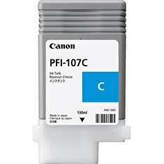 Canon inkoustová náplň PFI-107c/ azurová/ 130ml