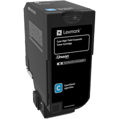 Lexmark - Vysoká výtěžnost - azurová - originál - kazeta s barvivem LCCP, Lexmark Corporate - pro Lexmark CS725de, CS725dte