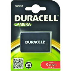 DURACELL Baterie - DRCE12 pro Canon LP-E12, černá, 600mAh, 7.2V