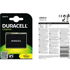 DURACELL Baterie - DRNEL14 pro Nikon EN-EL14, černá, 950 mAh, 7.4 V