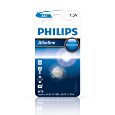 Philips baterie knoflíková A76, alkalická - 1ks (LR44)