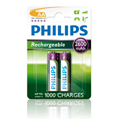 Philips dobíjecí baterie AA 2600mAh, NiMH - 2ks