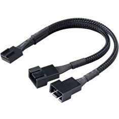 AKASA Kabel rozdvojka pro ventilátory, 1x 4-pin fan na 2x 4-pin, 15cm